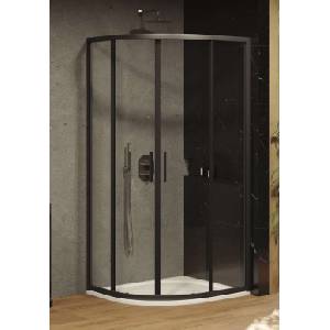 RAVAK Blix - Душ кабина Slim BLSCP4-80, 80x80 см, черно/прозрачно стъкло X3BM40300Z1 (X3BM40300Z1)