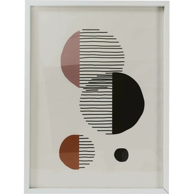 Dekorativní obraz Art-deco Intesi bílý 60x45 cm moderní do obýváku nebo ložnice