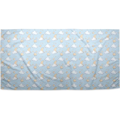 Sablio Uterák Mesiačiky hviezdičky a obláčiky 70 x 140 cm