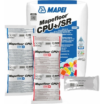MAPEI Mapefloor CPU+/SR polyuretán-cementová malta na priemyselné podlahy 6-12 mm 23.16 kg (zložka A 2 kg + zložka B 2.16 kg + zložka C 19 kg)