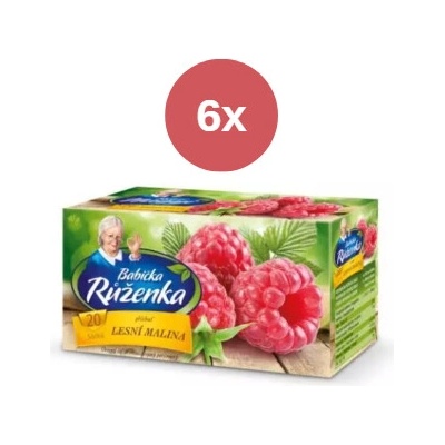 Babička Ruženka čaj lesná malina 6 x 40 g