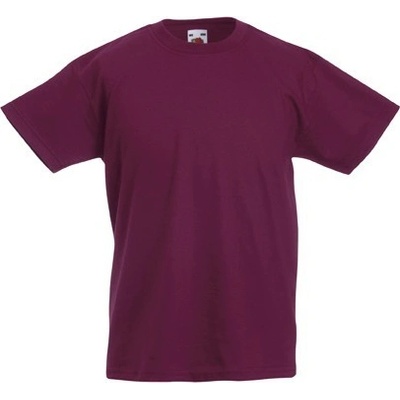 Fruit Of The Loom tričko Valueweight T Vínová 610330