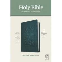 NLT Thinline Reference Bible, Filament Enabled Edition Red Letter, Leatherlike, Teal Blue