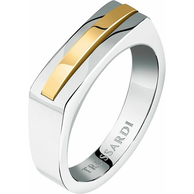 Trussardi oceľový bicolor prsteň T Steel TJAXV440
