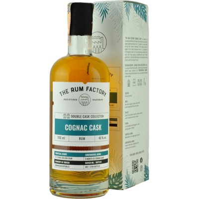 THE RUM FACTORY COGNAC CASK 45% 0,7 l (karton)