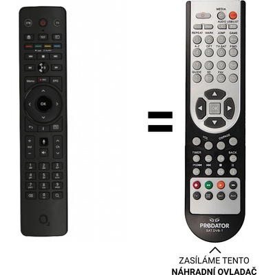 Dálkový ovladač Predátor O2 set-top box new