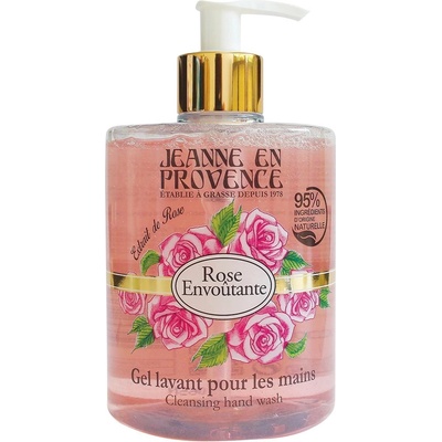 Jeanne en Provence mycí gel na ruce Podmanivá růže 500 ml