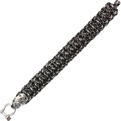 Paracord 101 Inc Camo Skull - čierny-strieborný