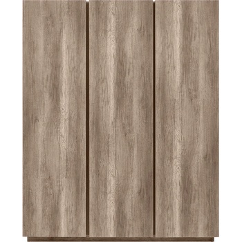 Image 1 of Black Red White Трикрилен гардероб с плавно затваряне anticca szf3d