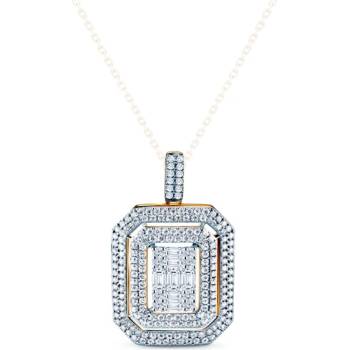 SAVICKI Висулка Savicki: двуцветно злато, диаманти