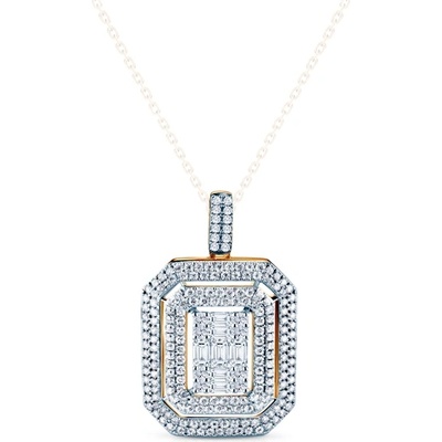 SAVICKI Висулка Savicki: двуцветно злато, диаманти