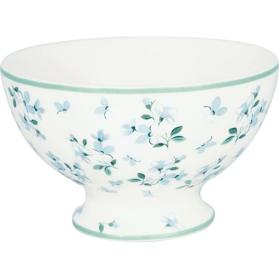 GREEN GATE Porcelánová miska Alaia White modrá porcelán 150 ml