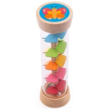 Image 1 of BIGJIGS Дървена дрънкалка - Дъжд в градината (bb550)