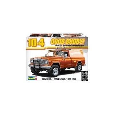 MONOGRAM Plastic ModelKit auto 4568 Jeep J-10 pickup with camper 1:24
