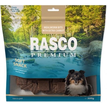 Rasco Лакомство Rasco Premium брашнени червеи и екстра морков 500g