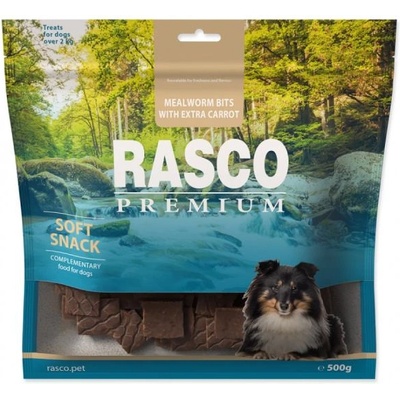 Rasco Лакомство Rasco Premium брашнени червеи и екстра морков 500g