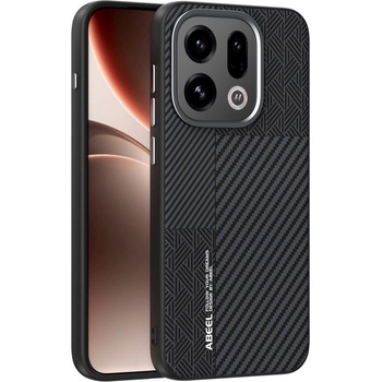 OPPO Магнитен Калъф ABEEL за Oppo Find X9 5G - PC+TPU, Алуминиева сплав, PU кожа, Вкл. Протектор - 2 Цвята