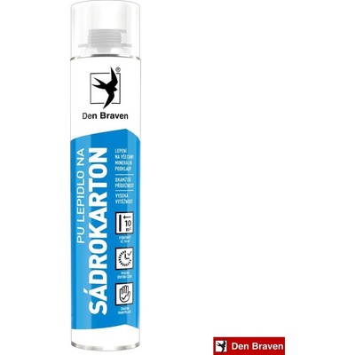 Den Braven PU Lepidlo na sádrokarton pistolová dóza 750 ml – Sleviste.cz