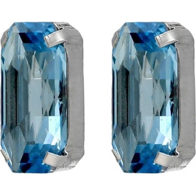 Victoria Cruz Fashion stříbrné náušnice s modrým krystalem Inspire A4686-10HT