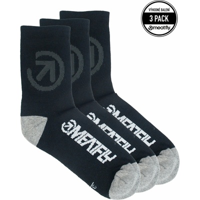 Meatfly чорапи Long Triple Pack Bike Black | Черна | Размер Meatfly | Cheren | МЪЖЕ | 35-38