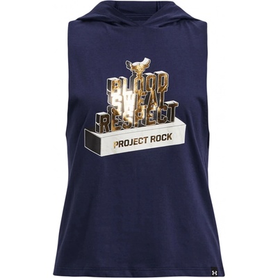 Under Armour Project Rock Sleeveless modrá