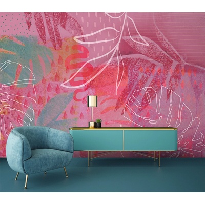 Gario vliesová Fototapeta Ružová abstrakcia - Andrea Haase, rozmery 200 x 140 cm