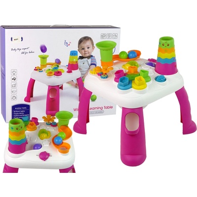 mamido Interaktivní stoleček pro nejmenší růžový