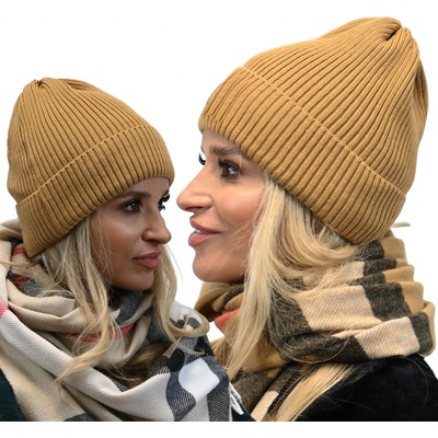 Fashionweek Módní dámská čepice beanie ZIZI-N1 Camel