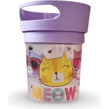 Munchkin desiatový hrnček pr.9cm ružový s držadlami