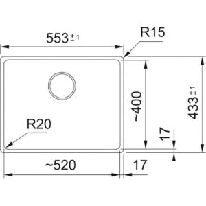 Franke Гранитна мивка mrg 110-52 3 1/2" bsw nd hof oy franke (125.0686.721) Мивка за вграждане