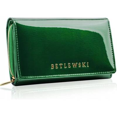 Dámska kožená peňaženka veľká zelená Betlewski