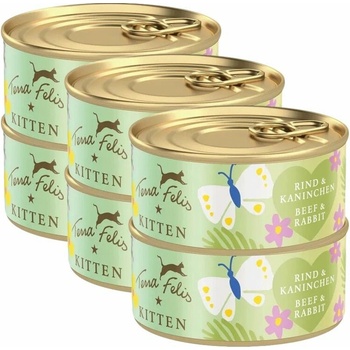 Terra Felis Kitten Beef & Rabbit 6 x 70 g