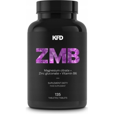 KFD ZMB Magnesium citrát + zinok glukonát + Vitamín B6 135 tabliet