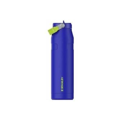 STANLEY 1913 Flip Straw Drinking Bottle with Straw 1.06L - Thermal Mug Cools for 17 Hours - Ice Cold for 4 Days - BPA Free - Leakproof - For Cup Holders - Dishwasher Safe - Cobalt Chartreuse - 100000117861