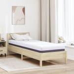 vidaXL Матрак от мемори пяна Средно 70 x 200 cm Бяло и сиво (4106323)