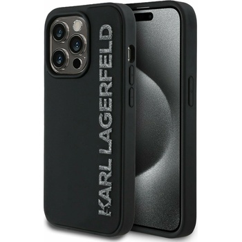 KARL LAGERFELD 3D Rubber Glitter Logo Back Cover за iPhone 14 Pro Black Karl Lagerfeld | Lilav | МЪЖЕ | UNI