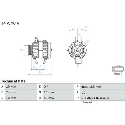generátor BOSCH 0 986 049 980