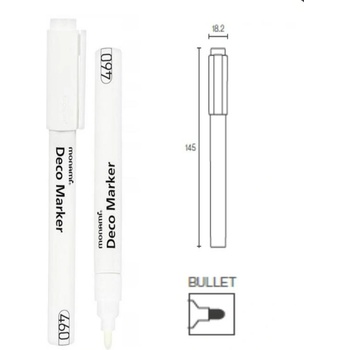 Monami Deco Marker 460 biely