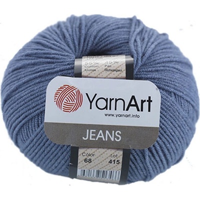 Priadza YarnArt Jeans 50g bavlna akryl denim 68
