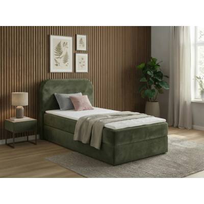 Textilomanie Forena boxspring matrac Bonell pružinový tmavozelená