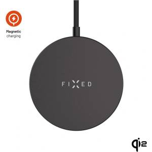 FIXED MagPad Slim Qi2 MagSafe безжично зарядно устройство черно FIXMPADS-BK (FIXMPADS-BK)