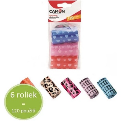 Camon Sáčky na exkrement farebné 6 x 20 ks
