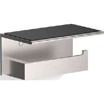DECOR WALTHER Закачалка за тоалетна хартия Contract с рафт цвят стомана мат (0654177)