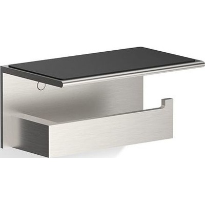 DECOR WALTHER Закачалка за тоалетна хартия Contract с рафт цвят стомана мат (0654177)