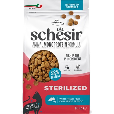 Schesir Cat Sterilized & Light Morské ryby s ryžou 10 kg