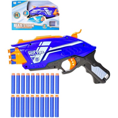 Detský blaster s rotačným zásobníkom a penovými nábojmi 20 ks