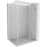 Mexen Lunar T душ кабина отваряща се на дясно 120 x 100 см, прозрачна, златиста матова - 834T-120-100-55-00-P (834T-120-100-55-00-P)