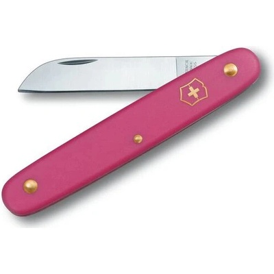 Victorinox 3.9050.53B1 záhradnícky nôž, 100 mm nylonová rukoväť, 55 mm rovná čepeľ, Blister, ružový