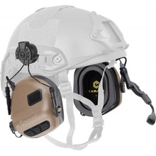 Chrániče sluchu Earmor M32H PLUS Communication Headset for Helmets ARC Mount Coyote