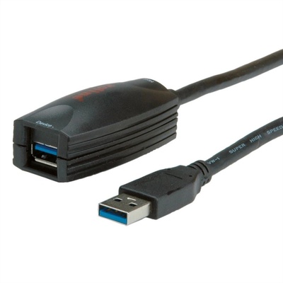 Roline Usb 3.0 активен удължителен кабел roline 12.04. 1096, 5.0 м (12.04.1096-8)